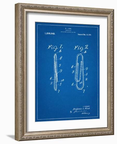 Paper Clip Patent-null-Framed Art Print