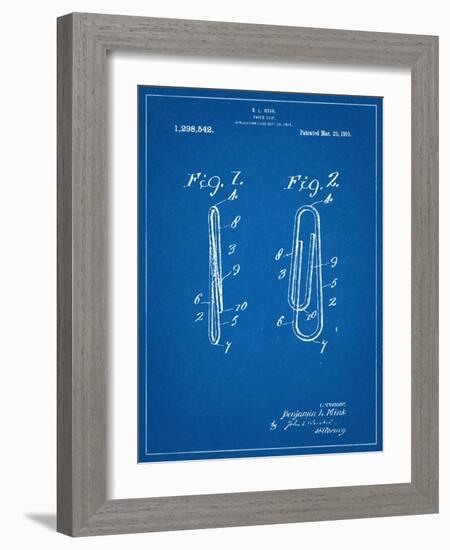 Paper Clip Patent-null-Framed Art Print