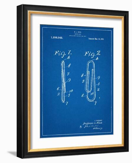 Paper Clip Patent-null-Framed Art Print