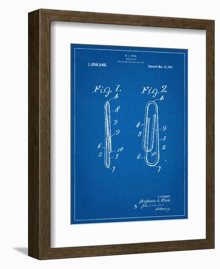 Paper Clip Patent-null-Framed Premium Giclee Print