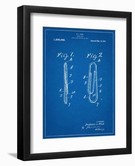 Paper Clip Patent-null-Framed Premium Giclee Print