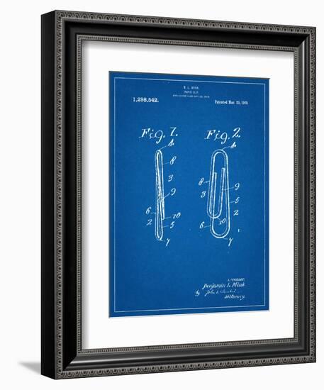 Paper Clip Patent-null-Framed Premium Giclee Print