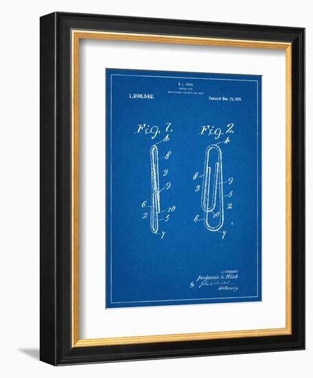 Paper Clip Patent-null-Framed Premium Giclee Print