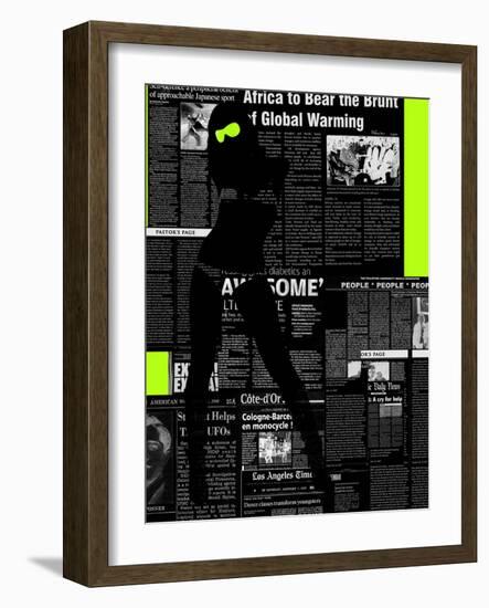 Paper Dance 2-NaxArt-Framed Art Print