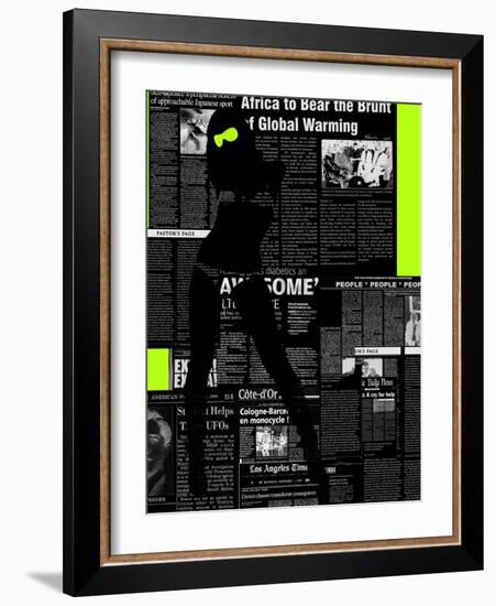 Paper Dance 2-NaxArt-Framed Art Print