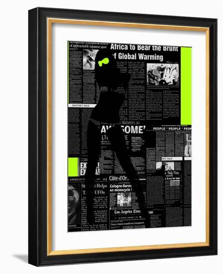 Paper Dance 2-NaxArt-Framed Art Print