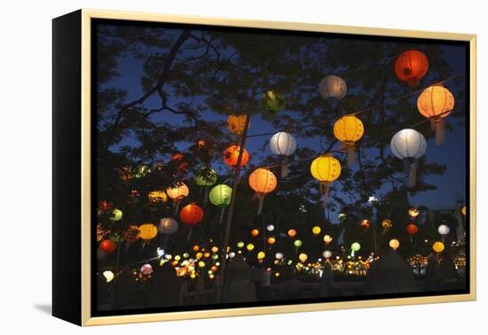 Paper Lanterns at Jangchung Park-Paul Souders-Framed Premier Image Canvas