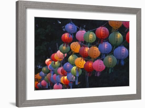 Paper Lanterns at Jangchung Park-null-Framed Photographic Print