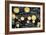 Paper Lanterns Hanging in a Barn in Charleston, SC-null-Framed Photo