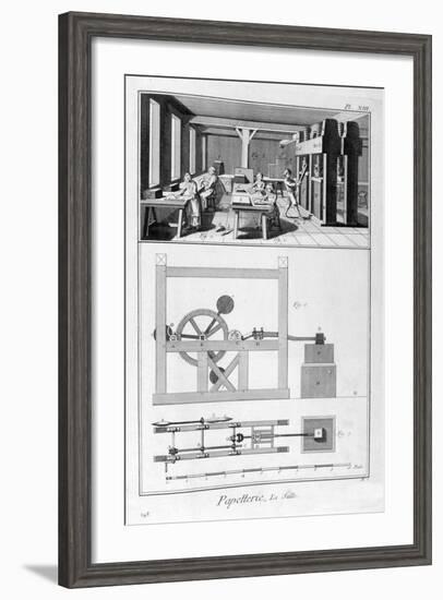 Paper Making, 1751-1777-null-Framed Giclee Print