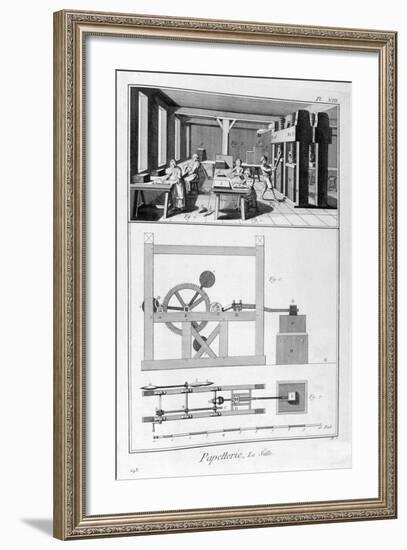 Paper Making, 1751-1777-null-Framed Giclee Print