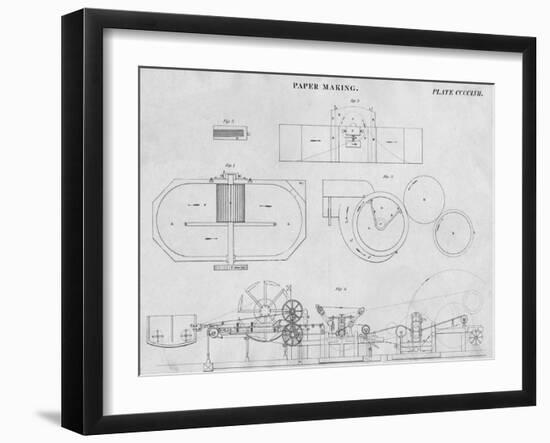 Paper Making, c1813-John Moffat-Framed Giclee Print