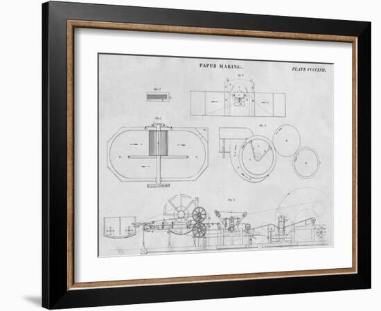 Paper Making, c1813-John Moffat-Framed Giclee Print