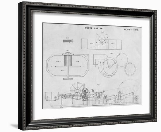 Paper Making, c1813-John Moffat-Framed Giclee Print