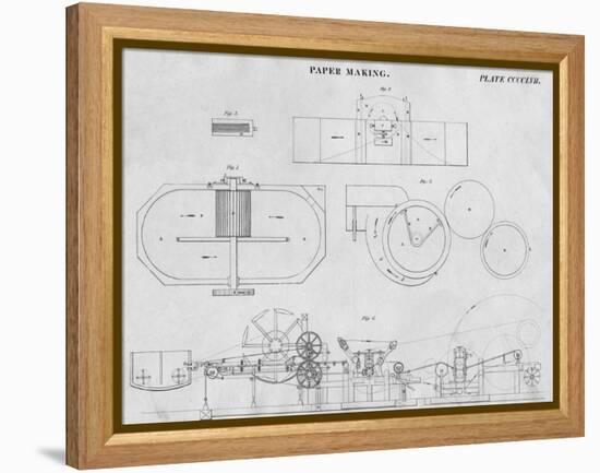 Paper Making, c1813-John Moffat-Framed Premier Image Canvas