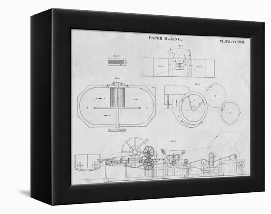 Paper Making, c1813-John Moffat-Framed Premier Image Canvas