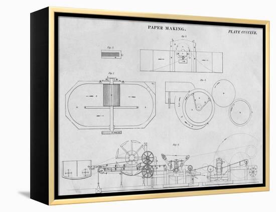 Paper Making, c1813-John Moffat-Framed Premier Image Canvas