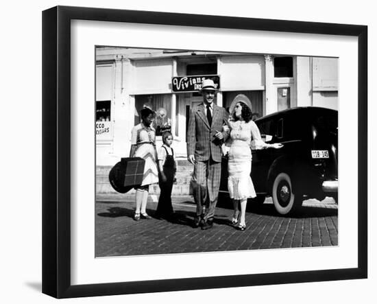 Paper Moon, A.J. Johnson, Tatum O'Neal, Ryan O'Neal, Madeline Kahn, 1973-null-Framed Photo