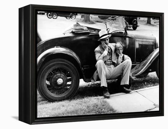 Paper Moon, Ryan O'Neal, Tatum O'Neal, 1973-null-Framed Stretched Canvas