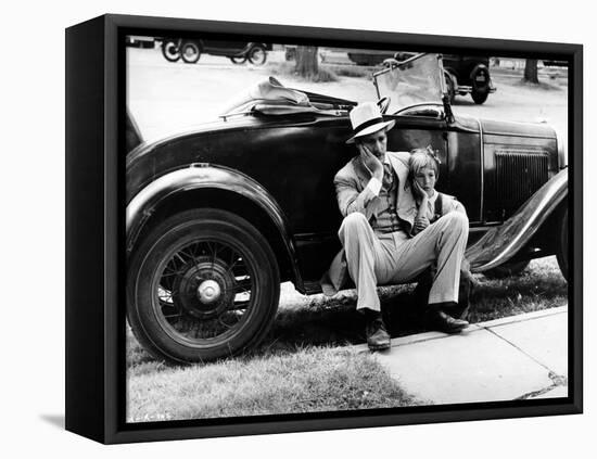 Paper Moon, Ryan O'Neal, Tatum O'Neal, 1973-null-Framed Stretched Canvas