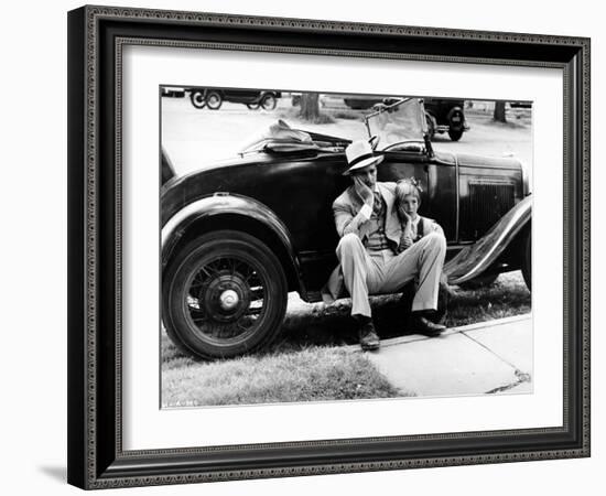 Paper Moon, Ryan O'Neal, Tatum O'Neal, 1973-null-Framed Photo