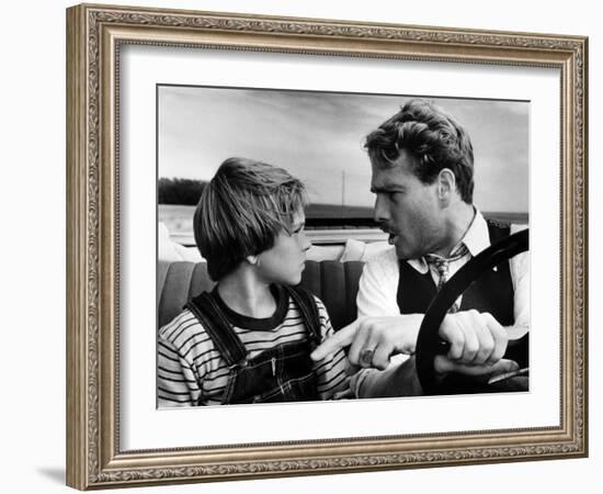 Paper Moon, Tatum O'Neal, Ryan O'Neal, 1973-null-Framed Photo