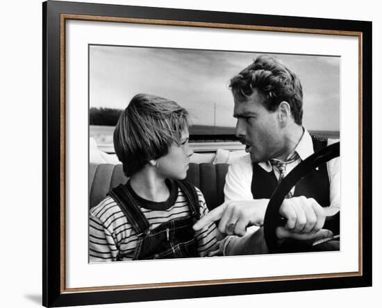 Paper Moon, Tatum O'Neal, Ryan O'Neal, 1973-null-Framed Photo