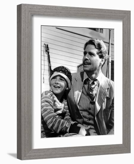 Paper Moon, Tatum O'Neal, Ryan O'Neal, 1973-null-Framed Photo