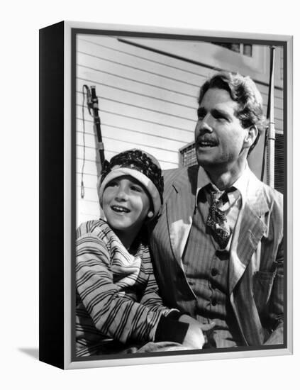 Paper Moon, Tatum O'Neal, Ryan O'Neal, 1973-null-Framed Stretched Canvas