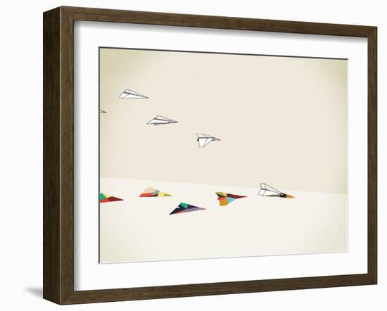 Paper Planes-Jason Ratliff-Framed Premium Giclee Print