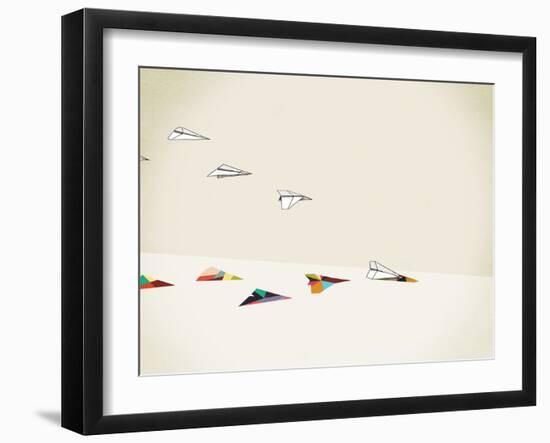 Paper Planes-Jason Ratliff-Framed Premium Giclee Print