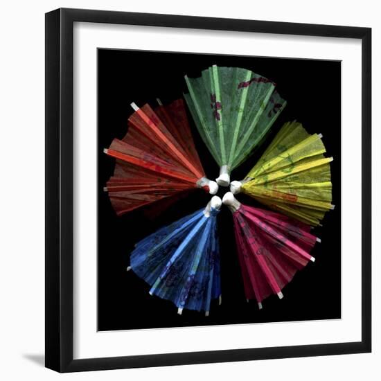 Paper Umbrellas 1-Magda Indigo-Framed Photographic Print