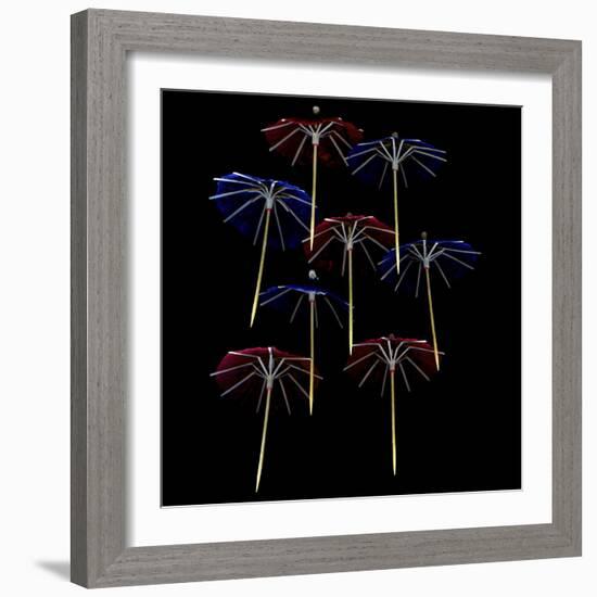 Paper Umbrellas 2-Magda Indigo-Framed Photographic Print