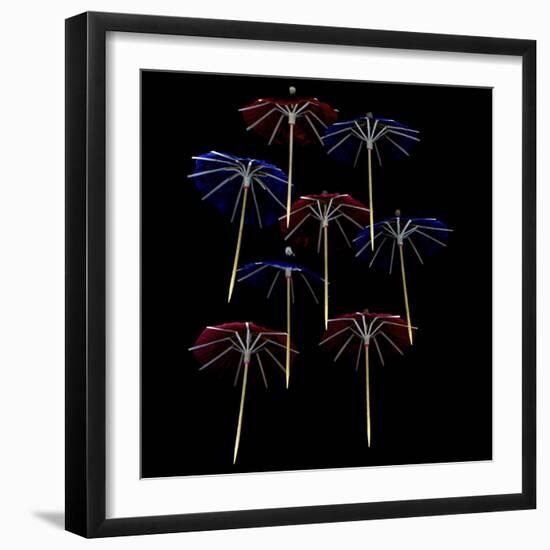 Paper Umbrellas 2-Magda Indigo-Framed Photographic Print