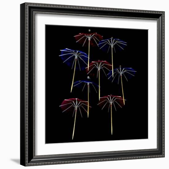 Paper Umbrellas 2-Magda Indigo-Framed Photographic Print