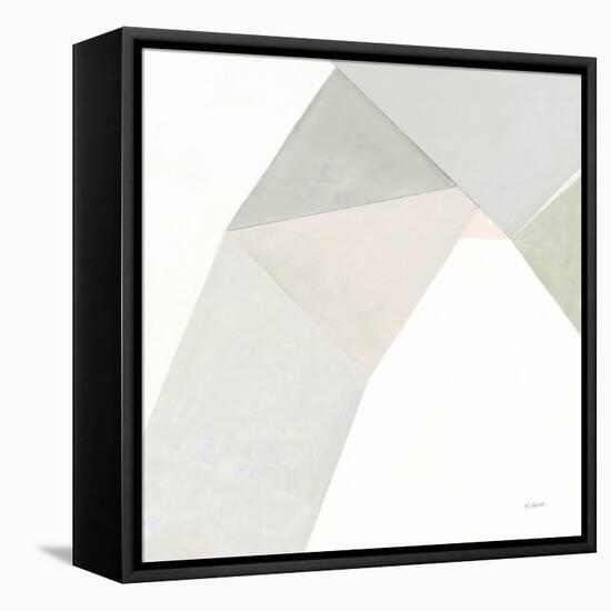 Paper Work I Neutral-Mike Schick-Framed Stretched Canvas