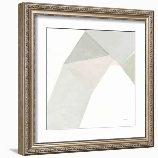 Paper Work I Neutral-Mike Schick-Framed Art Print