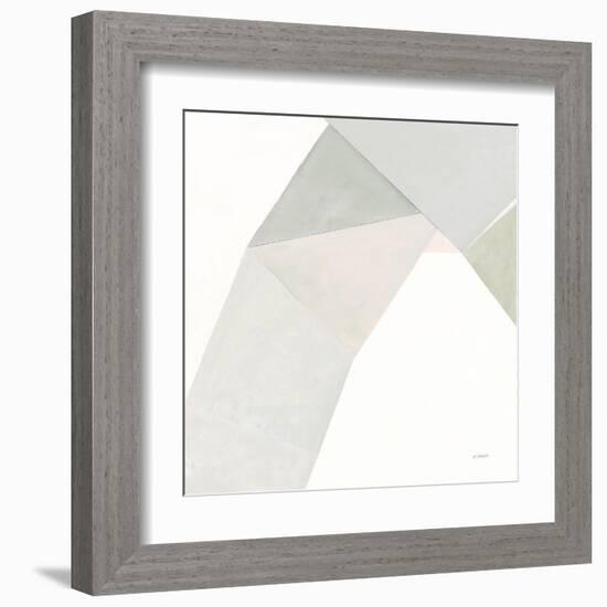 Paper Work I Neutral-Mike Schick-Framed Art Print