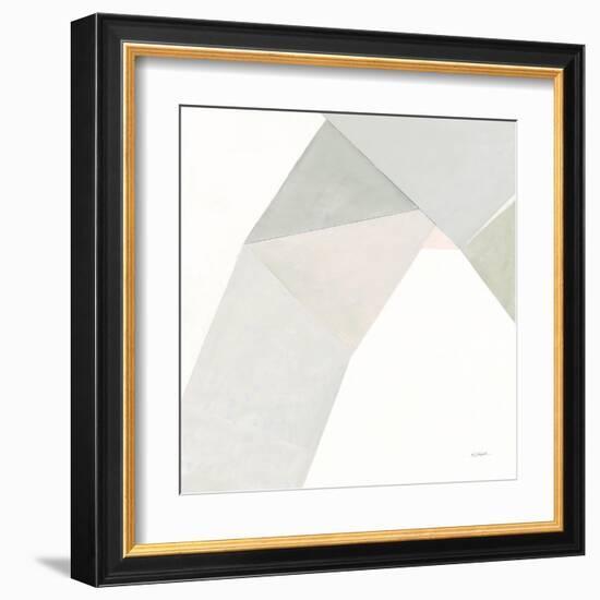 Paper Work I Neutral-Mike Schick-Framed Art Print