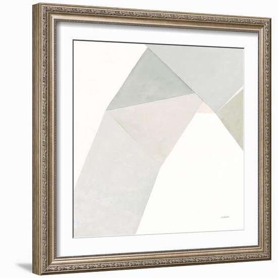 Paper Work I Neutral-Mike Schick-Framed Art Print