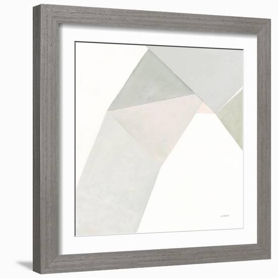 Paper Work I Neutral-Mike Schick-Framed Art Print