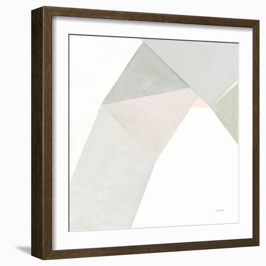 Paper Work I Neutral-Mike Schick-Framed Art Print