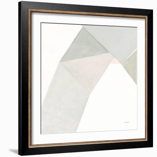 Paper Work I Neutral-Mike Schick-Framed Art Print