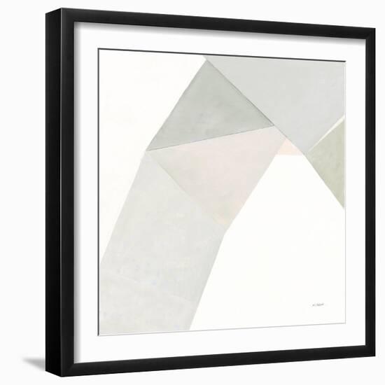 Paper Work I Neutral-Mike Schick-Framed Art Print