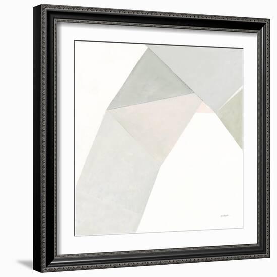 Paper Work I Neutral-Mike Schick-Framed Art Print