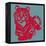 Papercut Tiger-null-Framed Premier Image Canvas