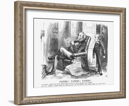 Papers! Papers! Papers!, 1864-John Tenniel-Framed Giclee Print