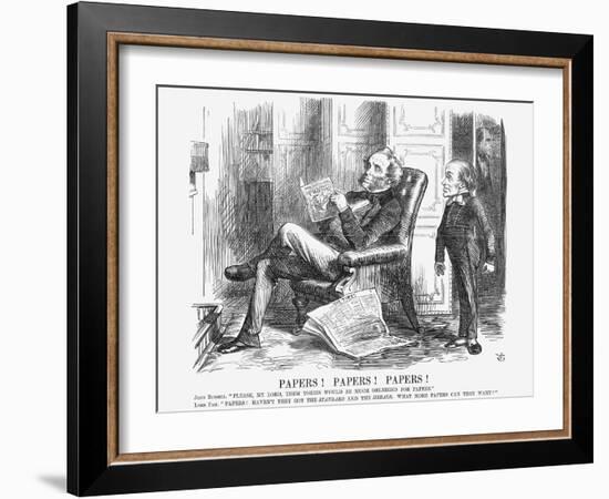 Papers! Papers! Papers!, 1864-John Tenniel-Framed Giclee Print