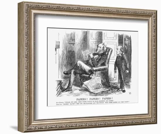 Papers! Papers! Papers!, 1864-John Tenniel-Framed Giclee Print