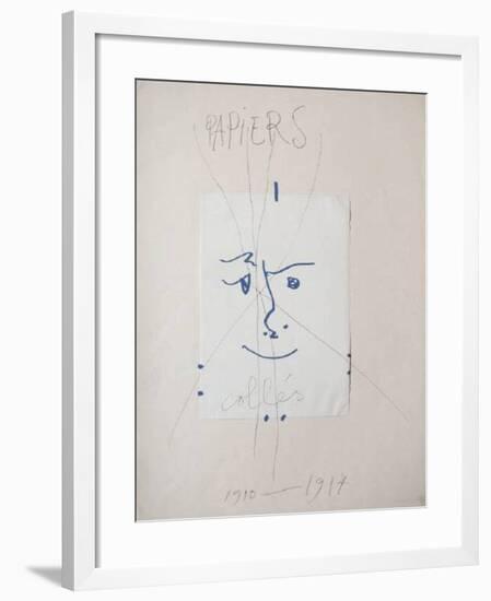 Papiers collés-Pablo Picasso-Framed Premium Edition